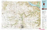 Rochester Minnesota Historical topographic map, 1:100000 scale, 30 X 60 Minute, Year 1989