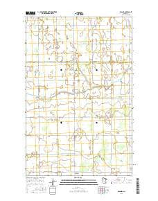 Roland Minnesota Current topographic map, 1:24000 scale, 7.5 X 7.5 Minute, Year 2016