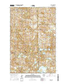 Rollag Minnesota Current topographic map, 1:24000 scale, 7.5 X 7.5 Minute, Year 2016