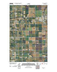Roseau Minnesota Historical topographic map, 1:24000 scale, 7.5 X 7.5 Minute, Year 2010