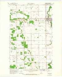 Roseau Minnesota Historical topographic map, 1:24000 scale, 7.5 X 7.5 Minute, Year 1966