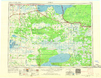 Roseau Minnesota Historical topographic map, 1:250000 scale, 1 X 2 Degree, Year 1954