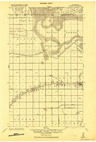 Roseau Minnesota Historical topographic map, 1:62500 scale, 15 X 15 Minute, Year 1918
