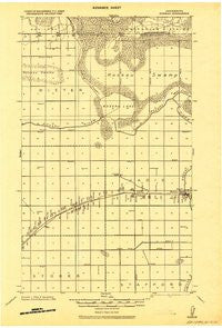 Roseau Minnesota Historical topographic map, 1:62500 scale, 15 X 15 Minute, Year 1918