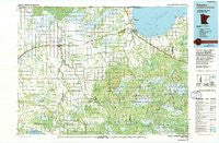 Roseau Minnesota Historical topographic map, 1:100000 scale, 30 X 60 Minute, Year 1976