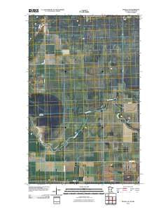 Roseau NE Minnesota Historical topographic map, 1:24000 scale, 7.5 X 7.5 Minute, Year 2010