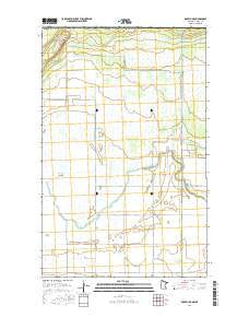 Roseau NE Minnesota Current topographic map, 1:24000 scale, 7.5 X 7.5 Minute, Year 2016