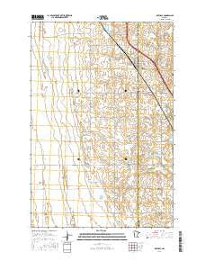 Rothsay Minnesota Current topographic map, 1:24000 scale, 7.5 X 7.5 Minute, Year 2016