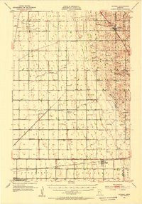 Rothsay Minnesota Historical topographic map, 1:62500 scale, 15 X 15 Minute, Year 1951