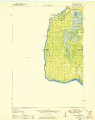 Rush City Minnesota Historical topographic map, 1:48000 scale, 15 X 15 Minute, Year 1950