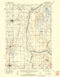Rush City Minnesota Historical topographic map, 1:62500 scale, 15 X 15 Minute, Year 1955