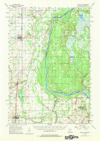 Rush City Minnesota Historical topographic map, 1:62500 scale, 15 X 15 Minute, Year 1955