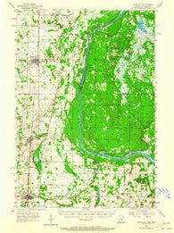 Rush City Minnesota Historical topographic map, 1:62500 scale, 15 X 15 Minute, Year 1955