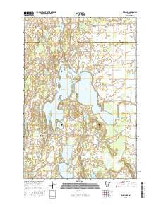 Rush Lake Minnesota Current topographic map, 1:24000 scale, 7.5 X 7.5 Minute, Year 2016