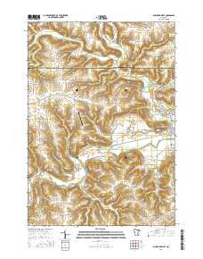 Rushford West Minnesota Current topographic map, 1:24000 scale, 7.5 X 7.5 Minute, Year 2016