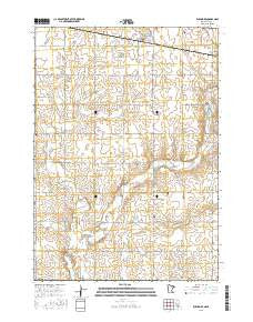 Rushmore Minnesota Current topographic map, 1:24000 scale, 7.5 X 7.5 Minute, Year 2016