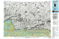 Saganaga Lake Minnesota Historical topographic map, 1:100000 scale, 30 X 60 Minute, Year 1976