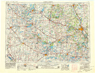 Saint Cloud Minnesota Historical topographic map, 1:250000 scale, 1 X 2 Degree, Year 1953