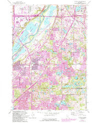 Saint Paul SW Minnesota Historical topographic map, 1:24000 scale, 7.5 X 7.5 Minute, Year 1967