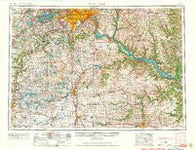 Saint Paul Minnesota Historical topographic map, 1:250000 scale, 1 X 2 Degree, Year 1953