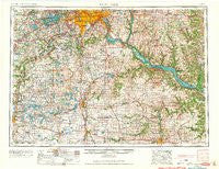 Saint Paul Minnesota Historical topographic map, 1:250000 scale, 1 X 2 Degree, Year 1953