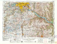 Saint Paul Minnesota Historical topographic map, 1:250000 scale, 1 X 2 Degree, Year 1953