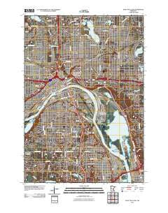 Saint Paul East Minnesota Historical topographic map, 1:24000 scale, 7.5 X 7.5 Minute, Year 2010