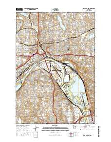 Saint Paul East Minnesota Current topographic map, 1:24000 scale, 7.5 X 7.5 Minute, Year 2016