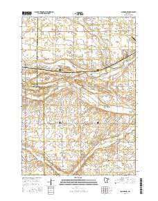 Sanborn NE Minnesota Current topographic map, 1:24000 scale, 7.5 X 7.5 Minute, Year 2016