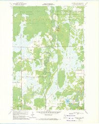 Sanders Lake Minnesota Historical topographic map, 1:24000 scale, 7.5 X 7.5 Minute, Year 1970