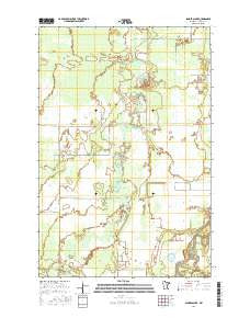 Sanders Lake Minnesota Current topographic map, 1:24000 scale, 7.5 X 7.5 Minute, Year 2016