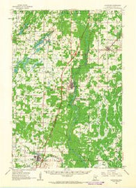 Sandstone Minnesota Historical topographic map, 1:62500 scale, 15 X 15 Minute, Year 1961