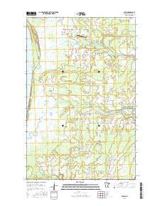 Saum Minnesota Current topographic map, 1:24000 scale, 7.5 X 7.5 Minute, Year 2016