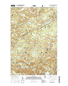 Sawbill Landing Minnesota Current topographic map, 1:24000 scale, 7.5 X 7.5 Minute, Year 2016