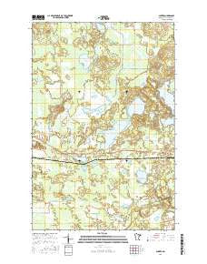 Sawyer Minnesota Current topographic map, 1:24000 scale, 7.5 X 7.5 Minute, Year 2016