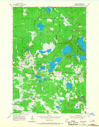 Sawyer Minnesota Historical topographic map, 1:24000 scale, 7.5 X 7.5 Minute, Year 1954