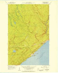 Schroeder Minnesota Historical topographic map, 1:24000 scale, 7.5 X 7.5 Minute, Year 1955