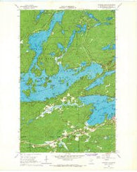 Shagawa Lake Minnesota Historical topographic map, 1:24000 scale, 7.5 X 7.5 Minute, Year 1965