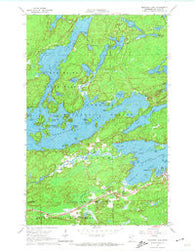 Shagawa Lake Minnesota Historical topographic map, 1:24000 scale, 7.5 X 7.5 Minute, Year 1965
