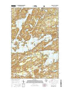 Shagawa Lake Minnesota Current topographic map, 1:24000 scale, 7.5 X 7.5 Minute, Year 2016