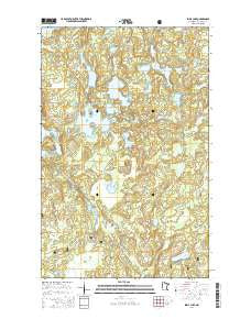 Shell Lake Minnesota Current topographic map, 1:24000 scale, 7.5 X 7.5 Minute, Year 2016