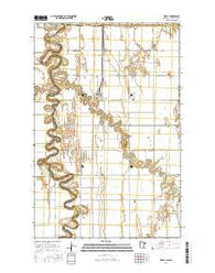Shelly Minnesota Current topographic map, 1:24000 scale, 7.5 X 7.5 Minute, Year 2016