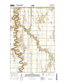 Shelly Minnesota Current topographic map, 1:24000 scale, 7.5 X 7.5 Minute, Year 2016