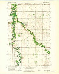 Shelly Minnesota Historical topographic map, 1:24000 scale, 7.5 X 7.5 Minute, Year 1963