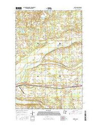 Shevlin Minnesota Current topographic map, 1:24000 scale, 7.5 X 7.5 Minute, Year 2016