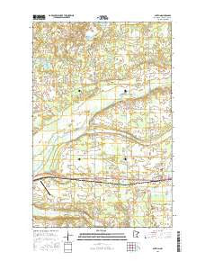 Shevlin Minnesota Current topographic map, 1:24000 scale, 7.5 X 7.5 Minute, Year 2016