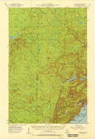 Silver Bay Minnesota Historical topographic map, 1:62500 scale, 15 X 15 Minute, Year 1954