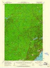 Silver Bay Minnesota Historical topographic map, 1:62500 scale, 15 X 15 Minute, Year 1954