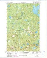 Silver Island Lake Minnesota Historical topographic map, 1:24000 scale, 7.5 X 7.5 Minute, Year 1981