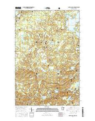 Silver Island Lake Minnesota Current topographic map, 1:24000 scale, 7.5 X 7.5 Minute, Year 2016